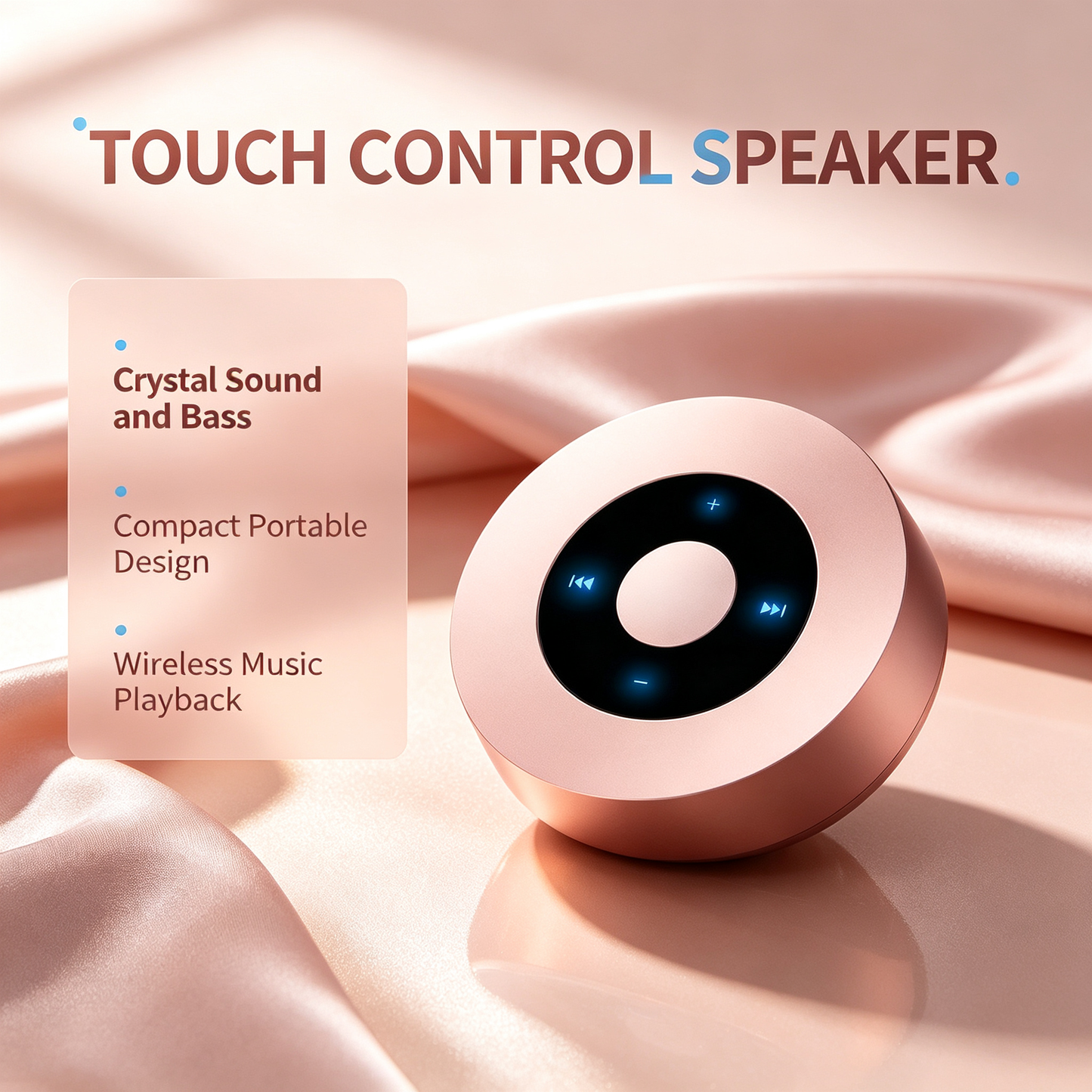 Rose Gold Touch Control Speaker