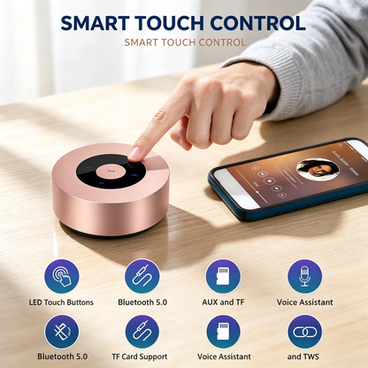 Rose Gold Touch Control Speaker
